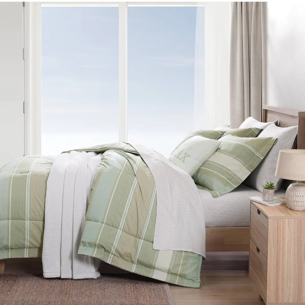 Tommy Bahama - King Comforter Set, Reversible Cotton Bedding with Matching Shams